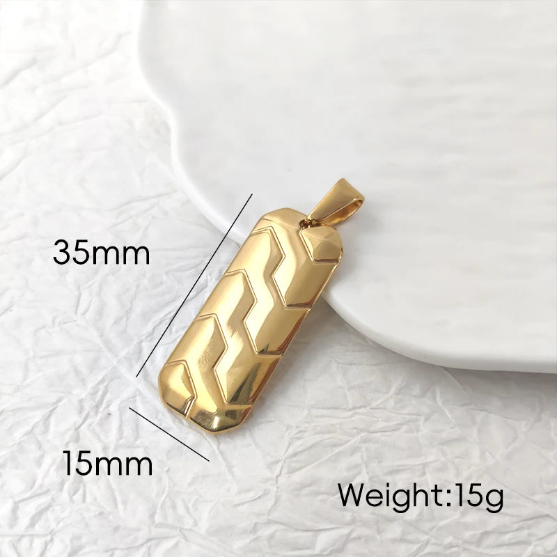 Classic Tire Pattern Pendant