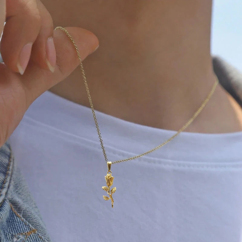 Rose Flower Pendant
